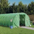 Serre avec cadre en acier vert 66 m² 22x3x2 m