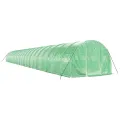 Serre avec cadre en acier vert 66 m² 22x3x2 m