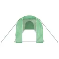 Serre avec cadre en acier vert 20 m² 10x2x2 m
