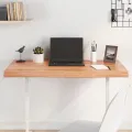 Dessus de table marron clair bois chêne massif traité