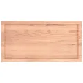 Dessus de table marron clair bois chêne massif traité