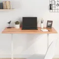 Dessus de table marron clair 100x50x2 cm bois chêne traité