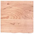 Dessus de table marron clair 60x60x2 cm bois chêne traité
