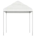 Belvédère avec toit blanc 8,92x2,28x2,69 m polyéthylène