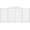 Paniers à gabions arqués 11 pcs 300x30x140/160 cm fer galvanisé