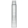 Paniers à gabions arqués 11 pcs 300x30x140/160 cm fer galvanisé