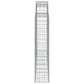 Paniers à gabions arqués 8 pcs 200x30x140/160 cm Fer galvanisé