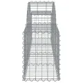 Paniers à gabions arqués 4 pcs 200x30x40/60 cm Fer galvanisé