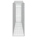 Paniers à gabions arqués 4 pcs 400x50x140/160 cm Fer galvanisé