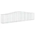 Paniers à gabions arqués 15 pcs 400x50x80/100 cm Fer galvanisé