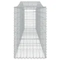 Paniers à gabions arqués 15 pcs 400x50x80/100 cm Fer galvanisé