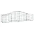 Paniers à gabions arqués 11 pcs 200x50x40/60 cm fer galvanisé