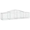 Paniers à gabions arqués 9 pcs 200x50x40/60 cm fer galvanisé