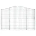 Paniers à gabions arqués 13 pcs 200x30x120/140 cm Fer galvanisé