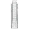 Paniers à gabions arqués 11 pcs 200x30x120/140 cm Fer galvanisé