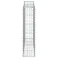 Paniers à gabions arqués 8 pcs 200x30x120/140 cm Fer galvanisé