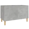Armoire à disques gris béton 74,5x38x48 cm bois d'ingénierie