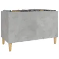 Armoire à disques gris béton 74,5x38x48 cm bois d'ingénierie