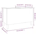 Armoire à disques gris béton 74,5x38x48 cm bois d'ingénierie