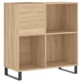 Armoire à disques chêne sonoma 84,5x38x89 cm bois d'ingénierie