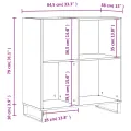 Armoire à disques chêne sonoma 84,5x38x89 cm bois d'ingénierie