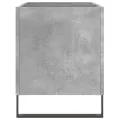 Armoire à disques gris béton 74,5x38x48 cm bois d'ingénierie