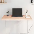 Dessus de table bois massif non traité bordure assortie