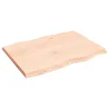 Dessus de table bois massif non traité bordure assortie