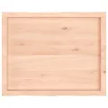 Dessus de table bois massif non traité bordure assortie