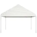 Belvédère avec toit blanc 4,08x2,23x3,22 m polyéthylène