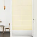 Panneaux muraux 12 pcs Crème 60x30 cm Similicuir 2,16 m²