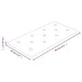 Panneaux muraux 12 pcs Crème 60x30 cm Similicuir 2,16 m²