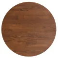 Dessus de table rond Marron foncé Ø30x1,5cm Chêne massif traité