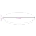 Dessus de table rond Marron foncé Ø30x1,5cm Chêne massif traité