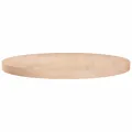 Dessus de table rond Ø80x4 cm Bois de chêne massif non traité