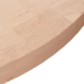 Dessus de table rond Ø80x4 cm Bois de chêne massif non traité