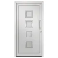 Porte d'entrée Blanc 98x208 cm