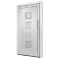 Porte d'entrée Blanc 98x208 cm