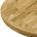 Dessus de table Bois de chêne massif Rond 44 mm 400 mm