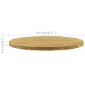 Dessus de table Bois de chêne massif Rond 44 mm 400 mm