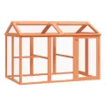Enclos animaux marron 141x94x104 cm bois massif de pin