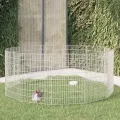 Enclos d'animaux en liberté 12 panneaux 54x80 cm fer galvanisé