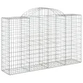 Panier de gabions arqué 200x50x120/140 cm Fer galvanisé