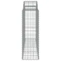 Panier de gabions arqué 200x50x120/140 cm Fer galvanisé