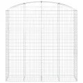 Panier de gabions arqué 200x50x200/220 cm Fer galvanisé