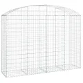 Panier de gabions arqué 200x50x140/160 cm Fer galvanisé