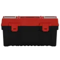 Ensemble de boîte à outils 2 pcs Noir et rouge Polypropylène