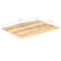 Dessus de table Bois de manguier solide 15-16 mm 70x60 cm
