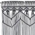 Rideau en macramé Anthracite 140x240 cm Coton