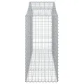 Paniers à gabions arqués 50 pcs 200x50x120/140 cm Fer galvanisé